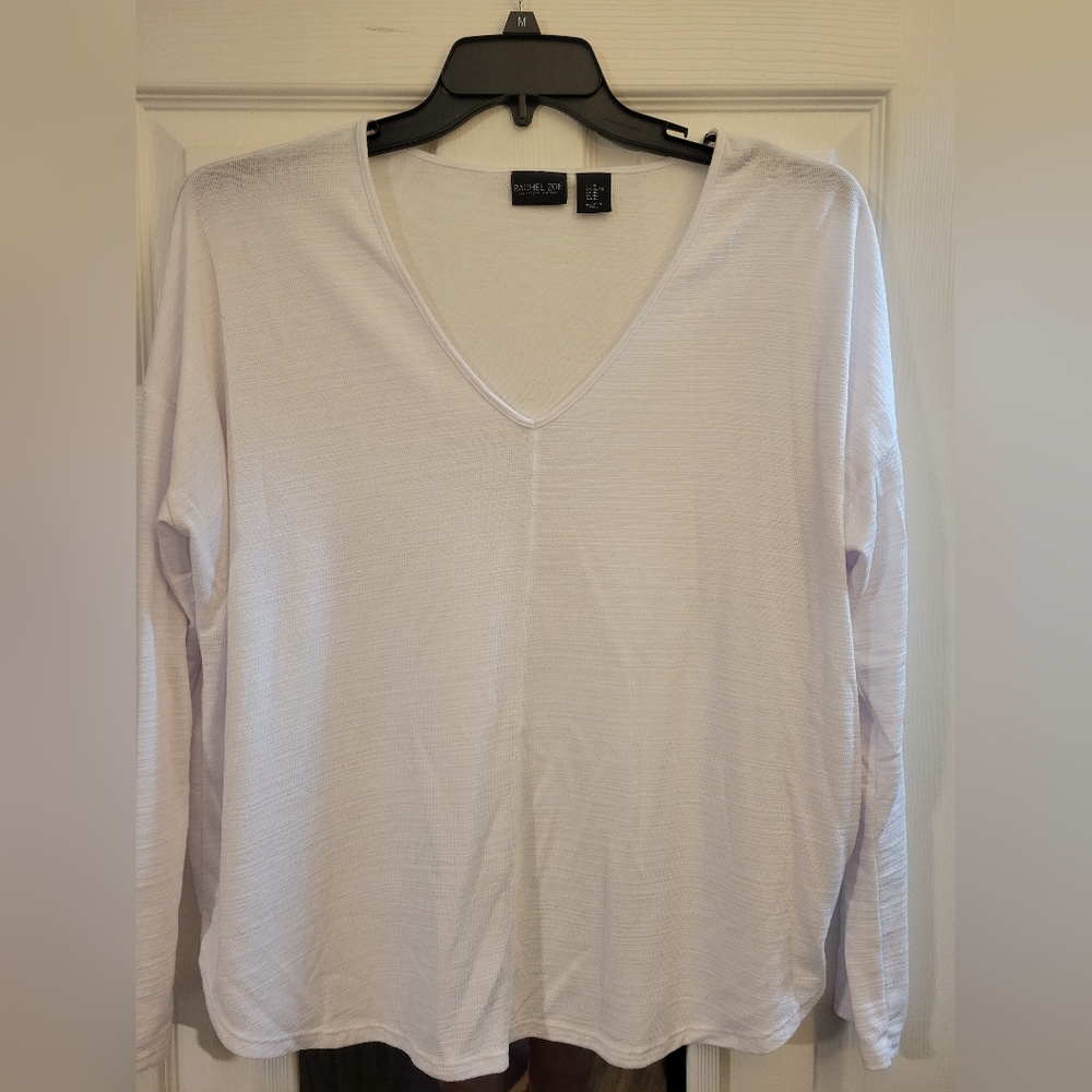 Rachel Zoe white long sleeve shirt.